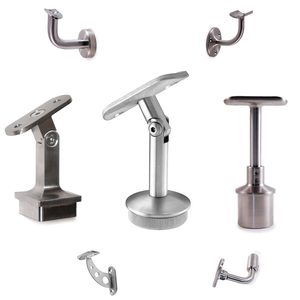 Stainless Steel Handrail Supports - Brackets - Stainless Stair Parts ...